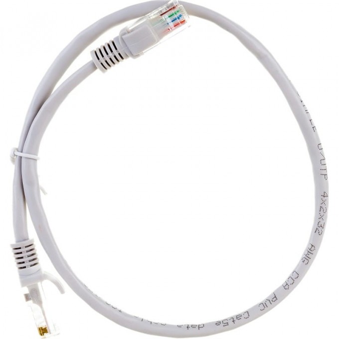 Патч корд ЭРА SIMPLE U/UTP неэкранированный 0,5 м, категория 5e, серый B0051369