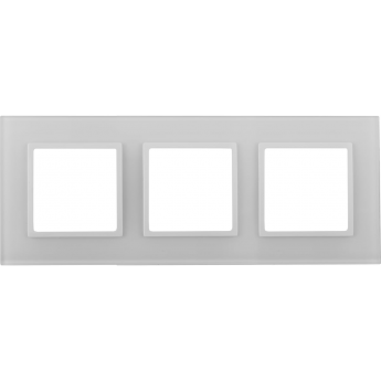 Рамка 3-м ЭРА ELEGANCE 14-5103-01 стекло белый
